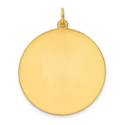 Ss/vergoldet Sterlingsilber Gp Gravierbar Rund Poliert Plättchen Charm