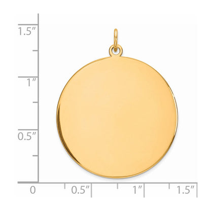 Ss/vergoldet Sterlingsilber Gp Gravierbar Rund Poliert Plättchen Charm