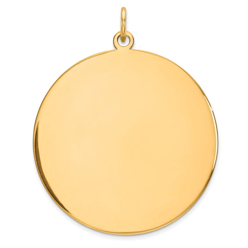 Ss/vergoldet Sterlingsilber Gp Gravierbar Rund Poliert Plättchen Charm