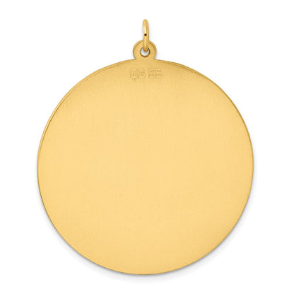 Ss/vergoldet Sterlingsilber Gp Gravierbar Rund Poliert Plättchen Charm