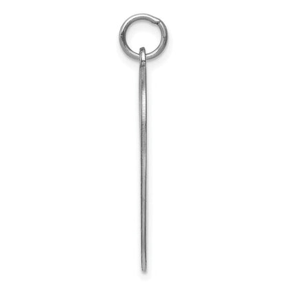 Sterlingsilber Rhodiniert Gravierbar Herz Plättchen Charm