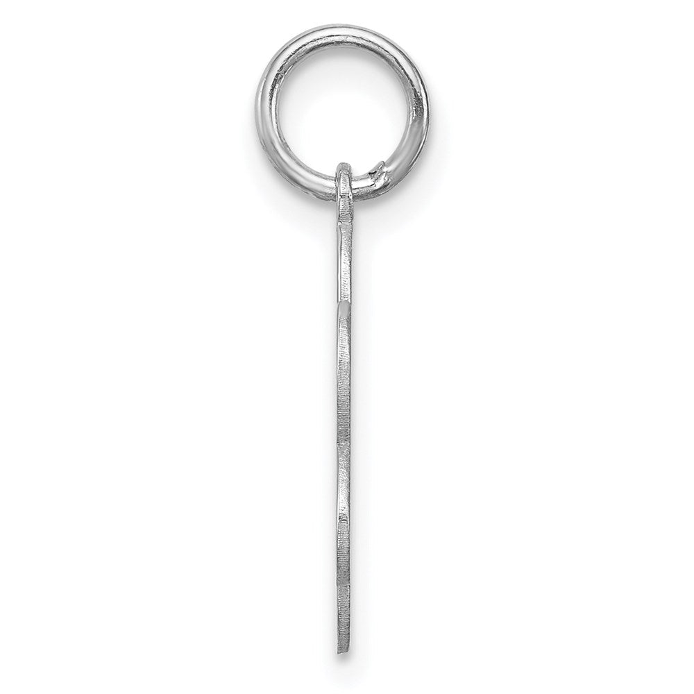 Sterlingsilber Rhodiniert Gravierbar Plättchen Charm