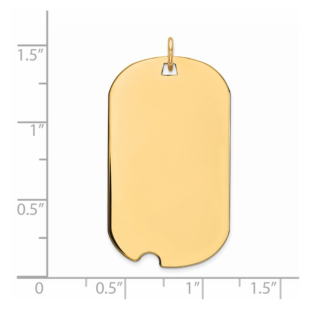 Ss/vergoldet Sterlingsilber Gp Gravierbar Erkennungsmarke Plättchen Charm