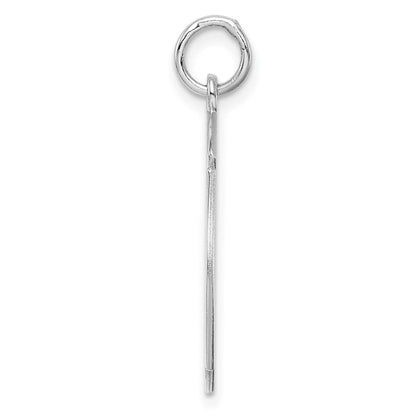Sterlingsilber Rhodiniert Gravierbar Plättchen Charm