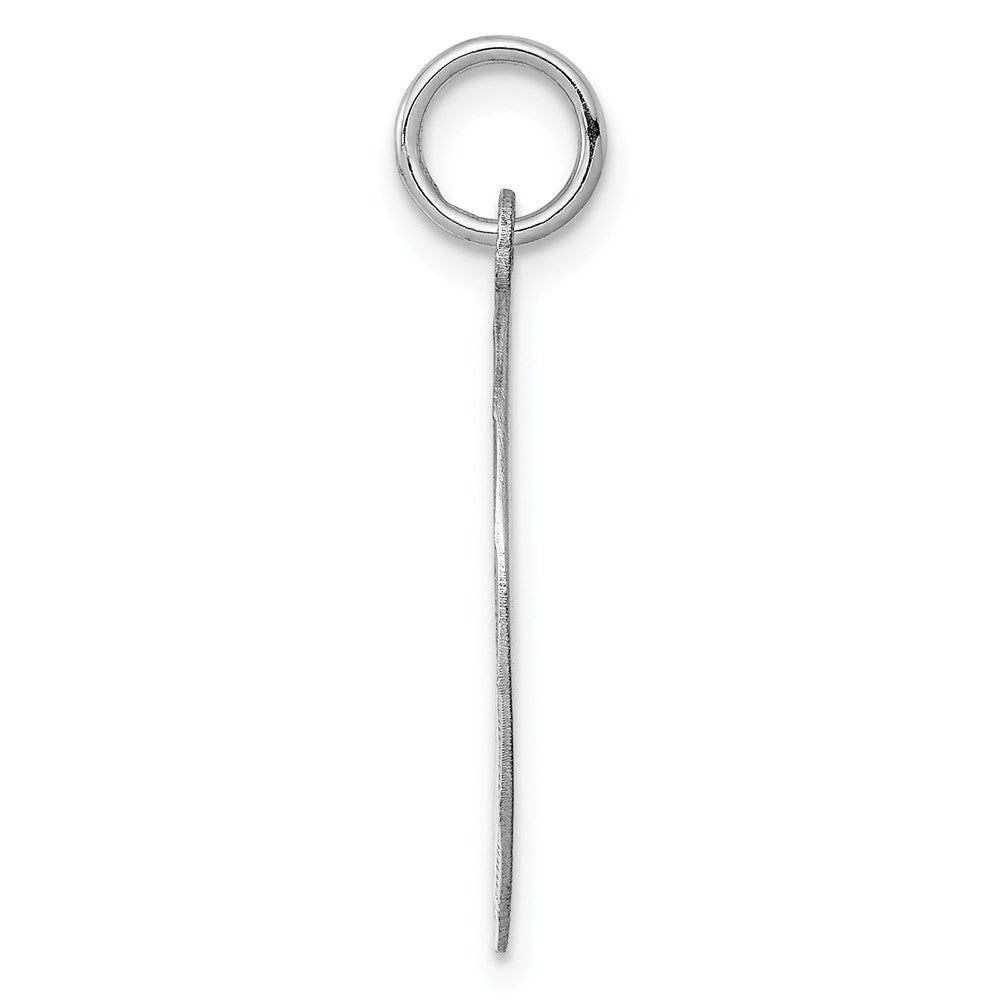 Sterlingsilber Ss Rhodiniert-plt Gravierbar Rund Gemustert Poliert Vorderseite/satin Rückseite Plättchen