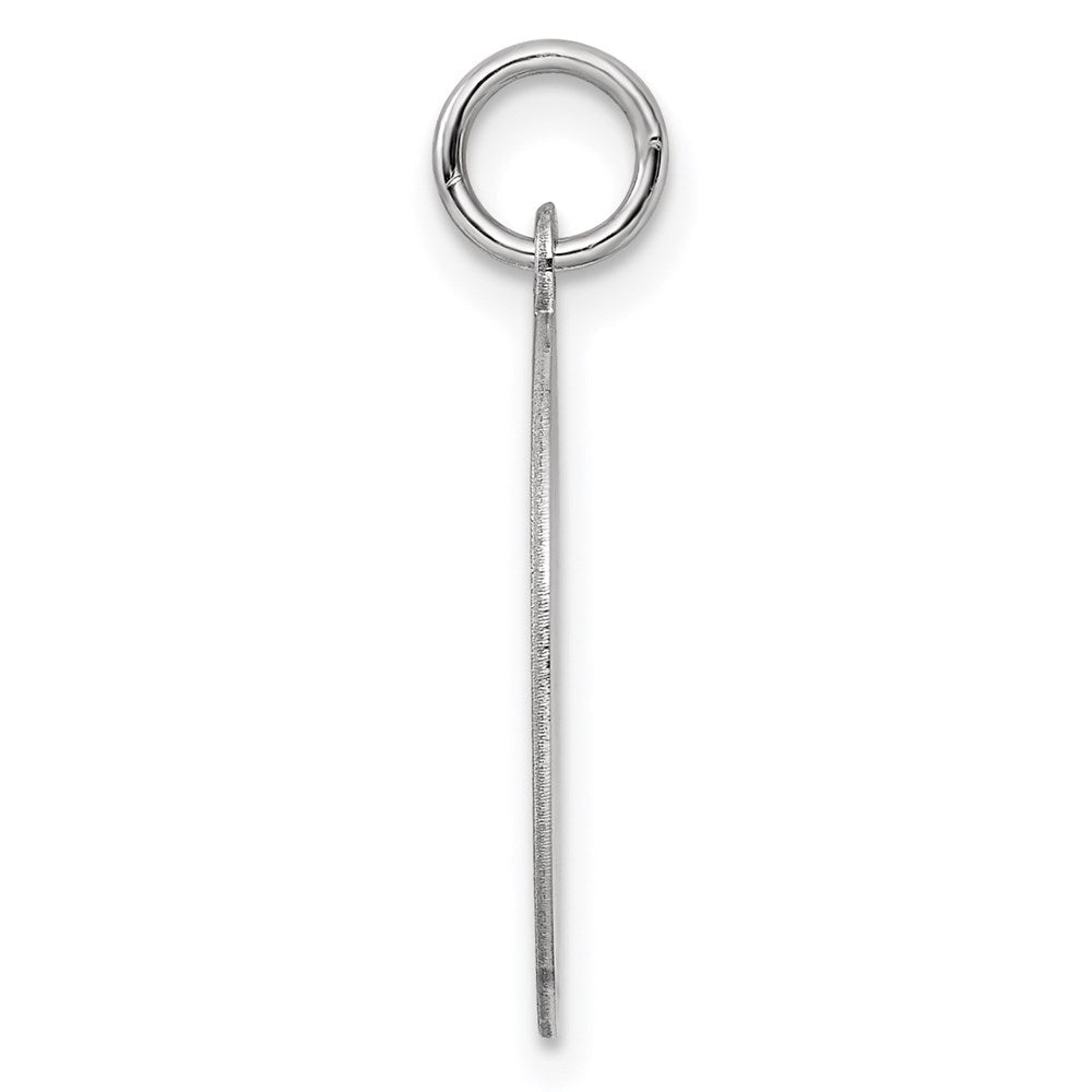 Sterlingsilber Ss Rhodiniert-plt Gravierbar Rund Gemustert Poliert Vorderseite/satin Rückseite Plättchen