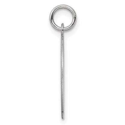 Sterlingsilber Ss Rhodiniert-plt Gravierbar Rund Gemustert Poliert Vorderseite/satin Rückseite Plättchen