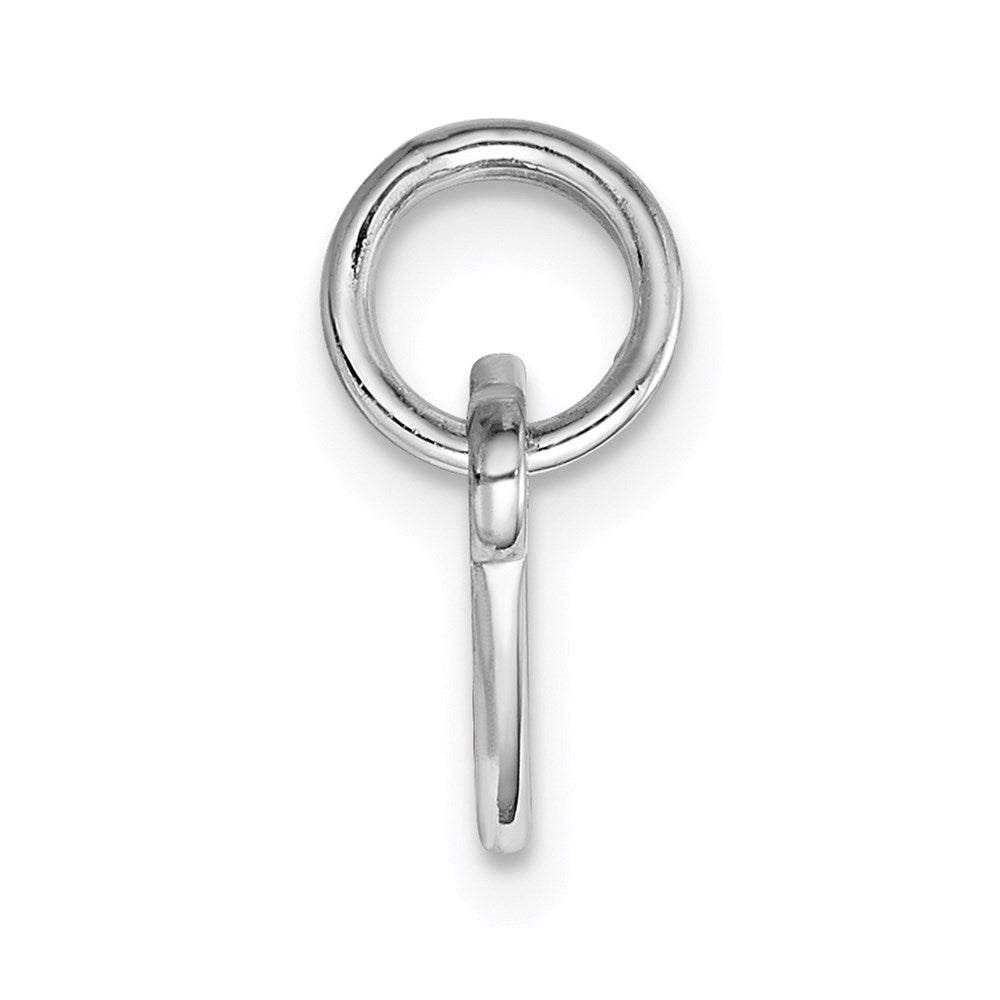 Sterlingsilber Ss Rhodiniert-plt Gravierbar Doppelt Herz Poliert Vorderseite/satin Rückseite Platte