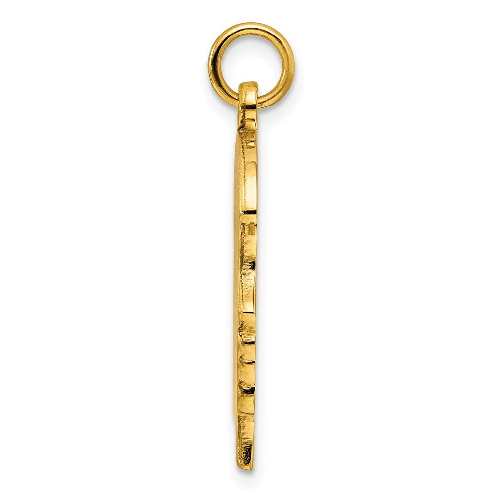 Ss/vergoldet Sterlingsilber Gp Gravierbar Mädchen Poliert Plättchen Charm