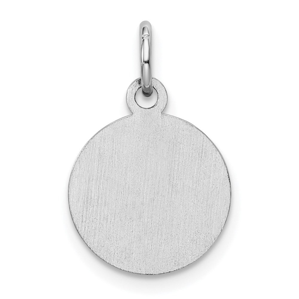 Sterlingsilber Rhod-plate Rot Emaille Left Zugewandt Junge Kopf Plättchen Charm