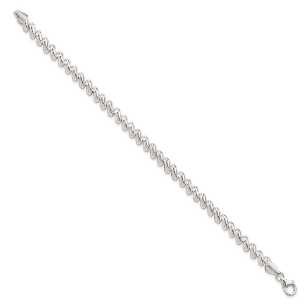 7.5 Zoll Sterlingsilber 6mm San Marco Armband