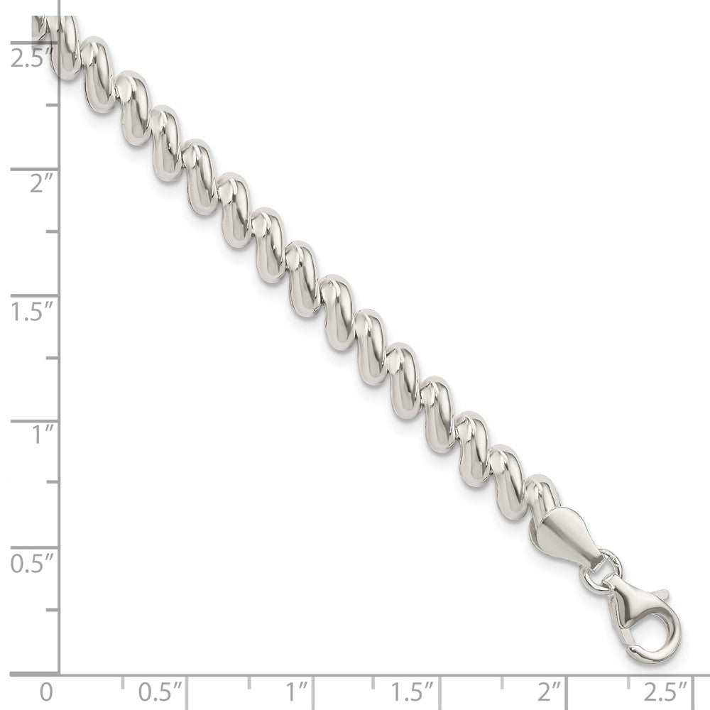 7.5 Zoll Sterlingsilber 6mm San Marco Armband