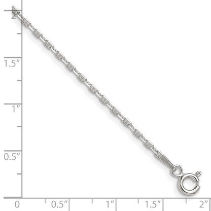 Sterlingsilber Poliert und Diamantiert 1.75mm Marine Glieder Kette