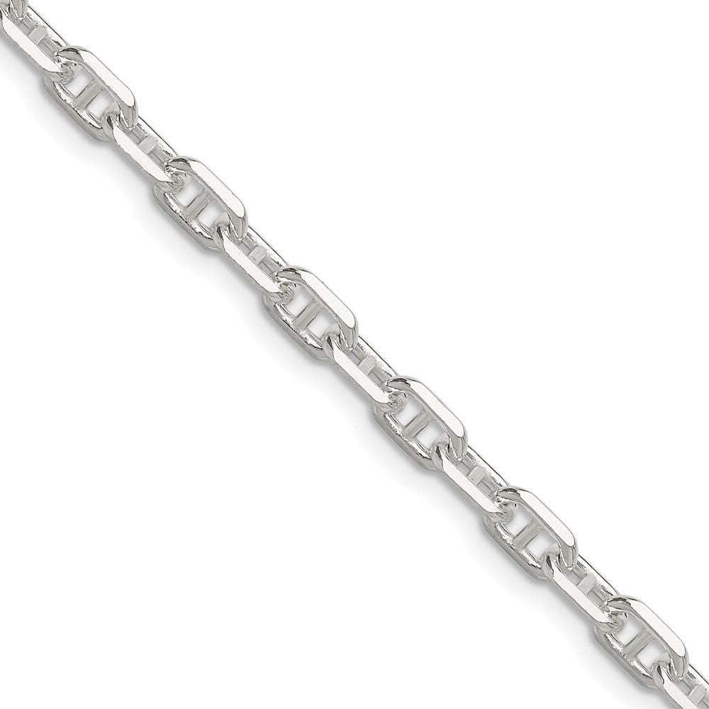 Sterlingsilber Poliert und Diamantiert 4.75mm Marine Glieder Kette