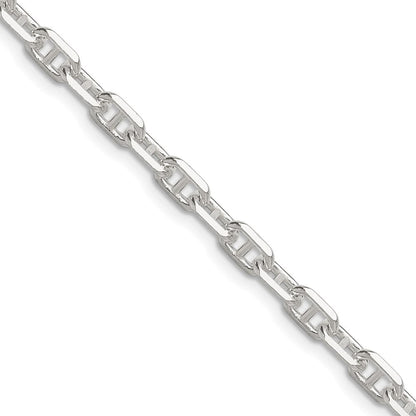 Sterlingsilber Poliert und Diamantiert 4.75mm Marine Glieder Kette