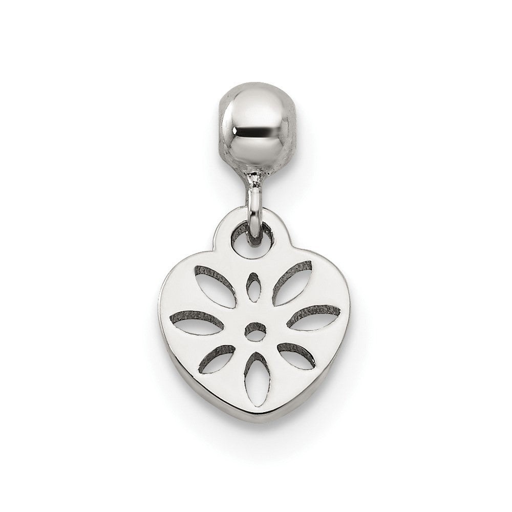 Sterlingsilber Mio Memento Hängend Herz Charm
