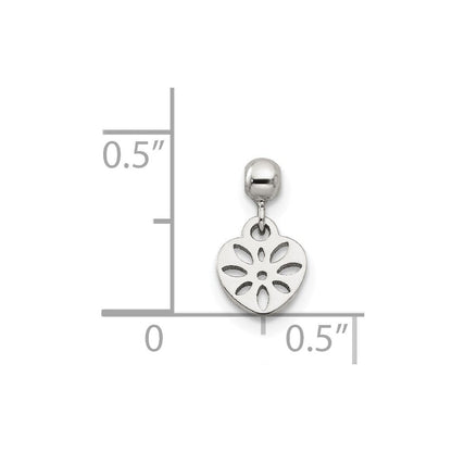 Sterlingsilber Mio Memento Hängend Herz Charm