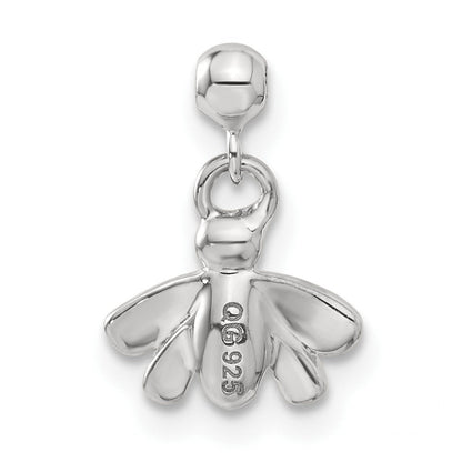 Sterlingsilber Mio Memento Swarovski Kristall Emaille Hängend Biene Charm