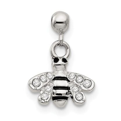 Sterlingsilber Mio Memento Swarovski Kristall Emaille Hängend Biene Charm