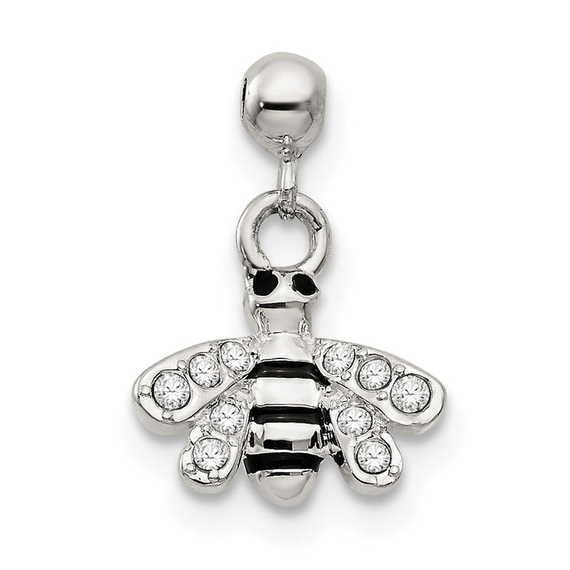 Sterlingsilber Mio Memento Swarovski Kristall Emaille Hängend Biene Charm