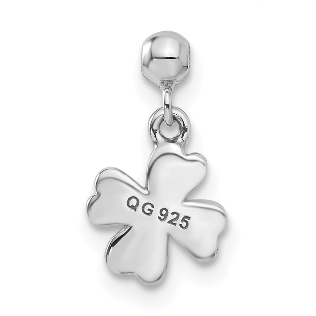 Sterlingsilber Mio Memento Swarovski Kristall Hängend Klee Charm