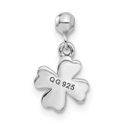 Sterlingsilber Mio Memento Swarovski Kristall Hängend Klee Charm