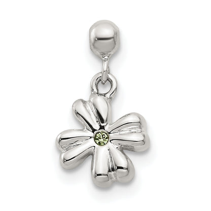 Sterlingsilber Mio Memento Swarovski Kristall Hängend Klee Charm
