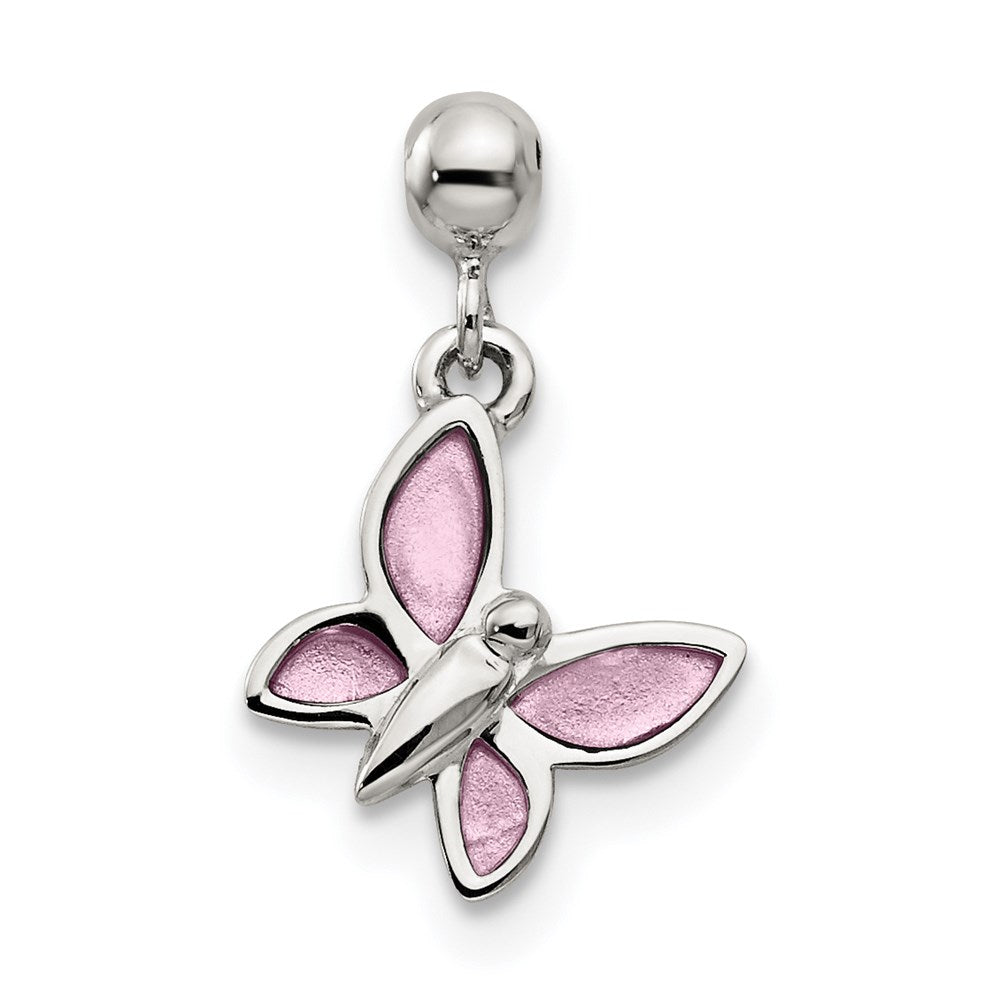 Sterlingsilber Mio Memento Emaille Hängend Schmetterling Charm