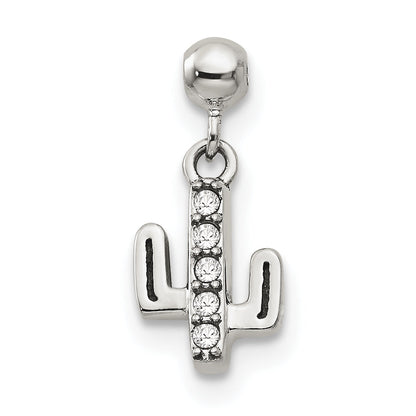 Sterlingsilber Mio Memento Swarovski Kristall Hängend Cactus Charm