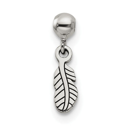 Sterlingsilber Mio Memento Hängend Feder Charm