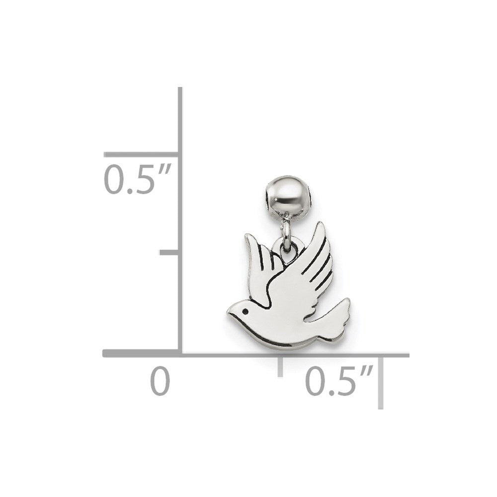 Sterlingsilber Mio Memento Hängend Vogel Charm