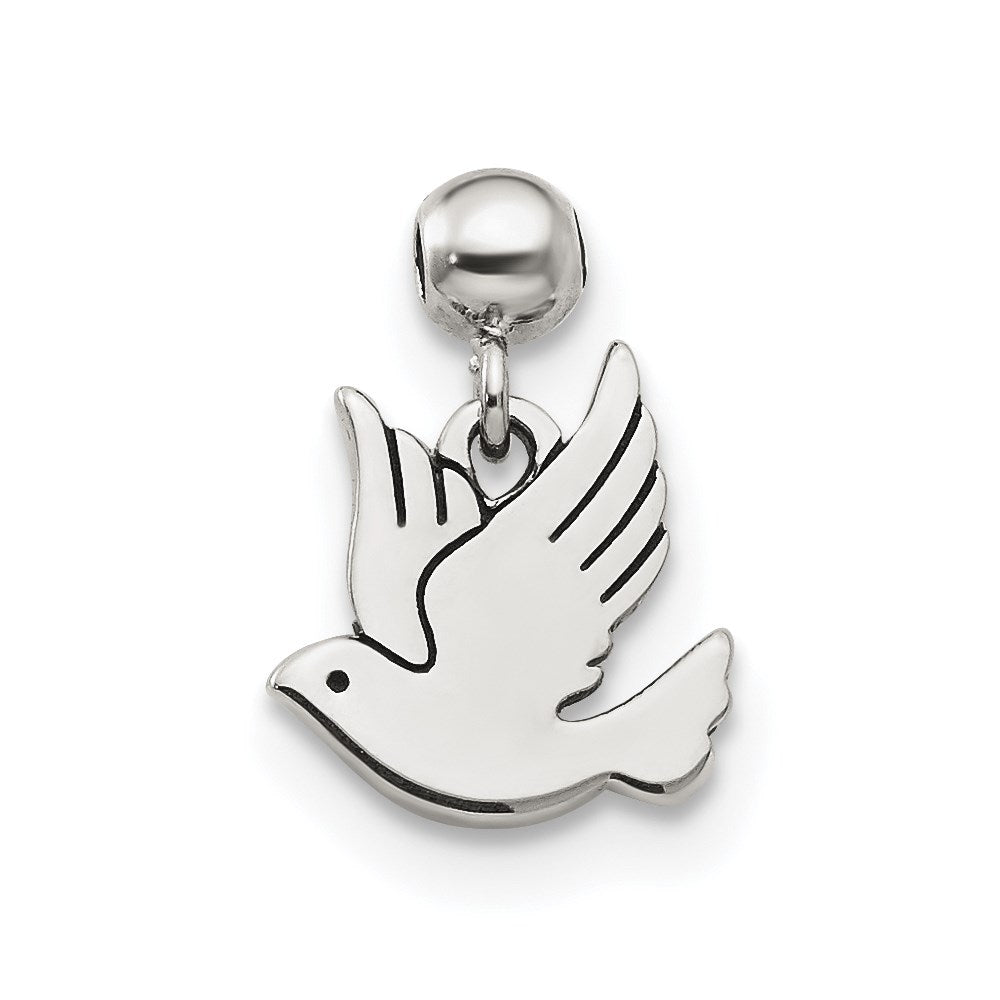 Sterlingsilber Mio Memento Hängend Vogel Charm
