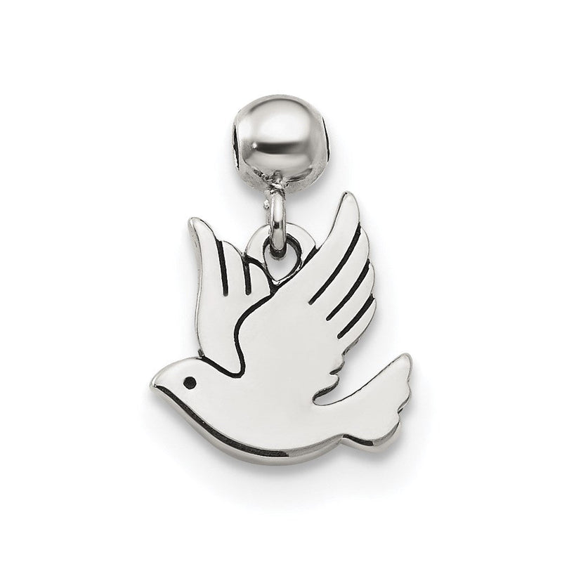 Sterlingsilber Mio Memento Hängend Vogel Charm