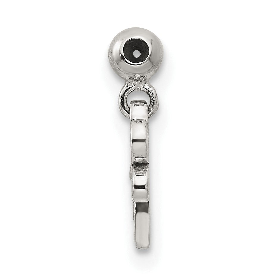 Sterlingsilber Mio Memento Emaille Zirkonia Hängend Libelle Charm