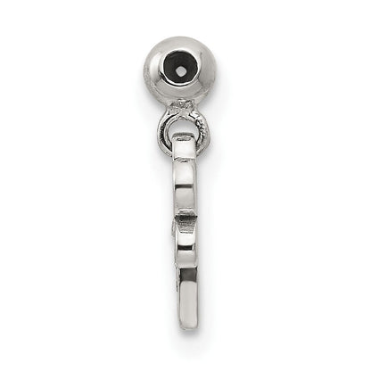Sterlingsilber Mio Memento Emaille Zirkonia Hängend Libelle Charm