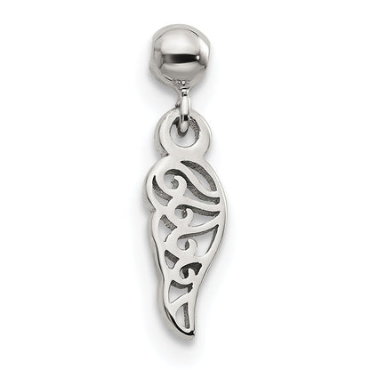Sterlingsilber Mio Memento Hängend Flügel Charm