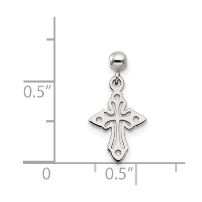 Sterlingsilber Mio Memento Hängend Kreuz Charm