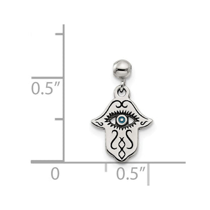 Sterlingsilber Mio Memento Emaille Hängend Hamsa Charm