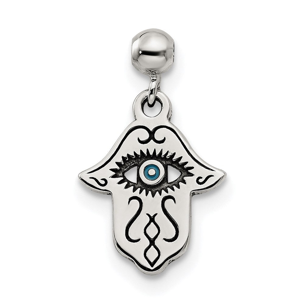 Sterlingsilber Mio Memento Emaille Hängend Hamsa Charm