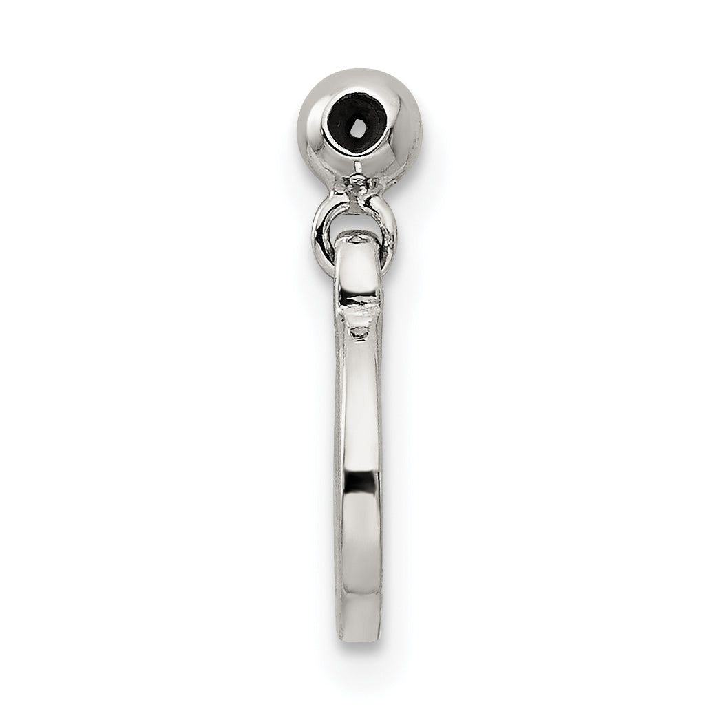 Sterlingsilber Mio Memento Hängend Frieden Charm