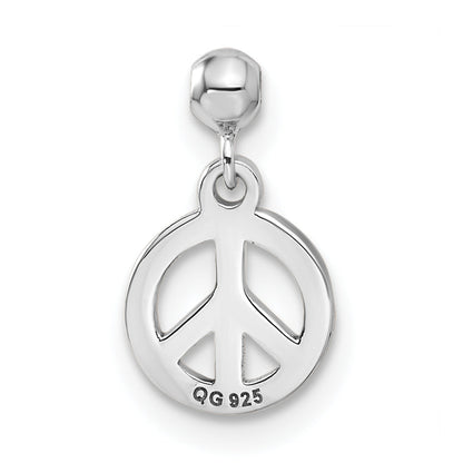 Sterlingsilber Mio Memento Hängend Frieden Charm