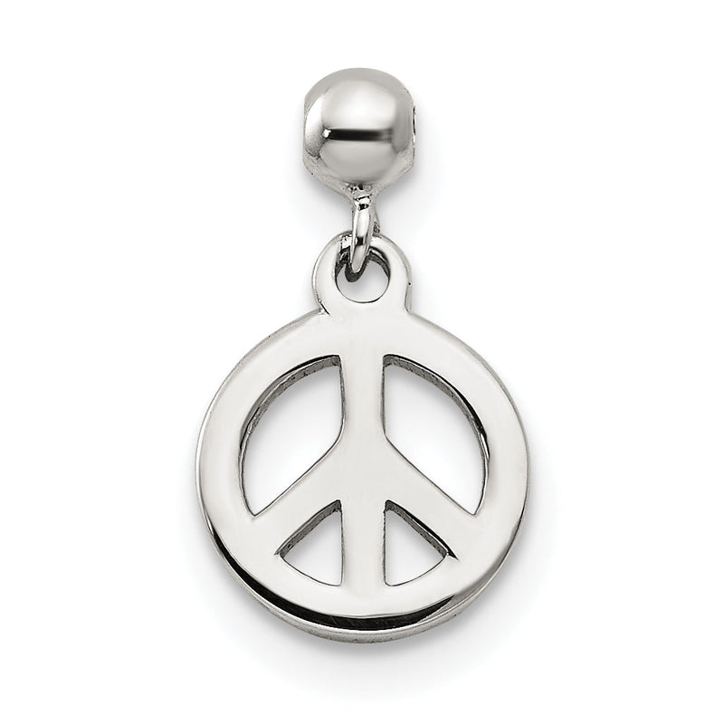 Sterlingsilber Mio Memento Hängend Frieden Charm