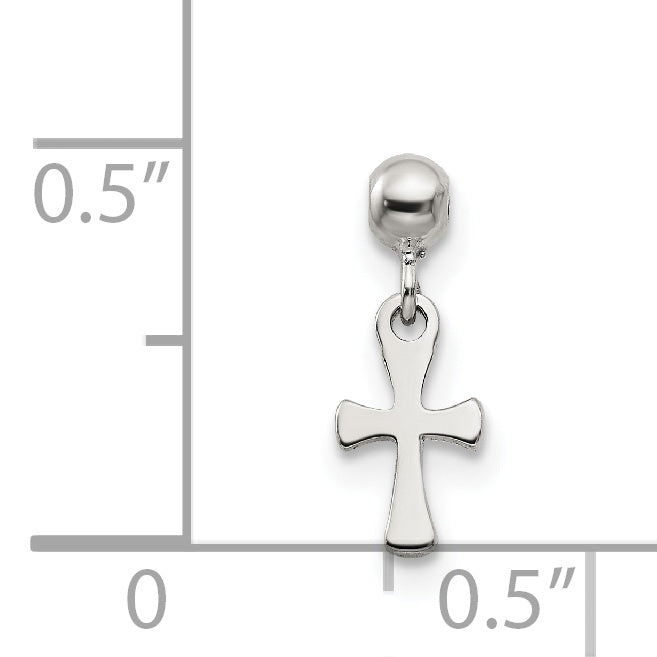 Sterlingsilber Mio Memento Hängend Kreuz Charm