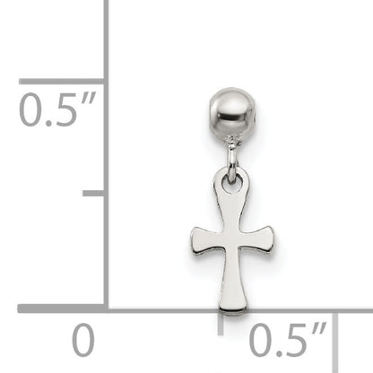 Sterlingsilber Mio Memento Hängend Kreuz Charm