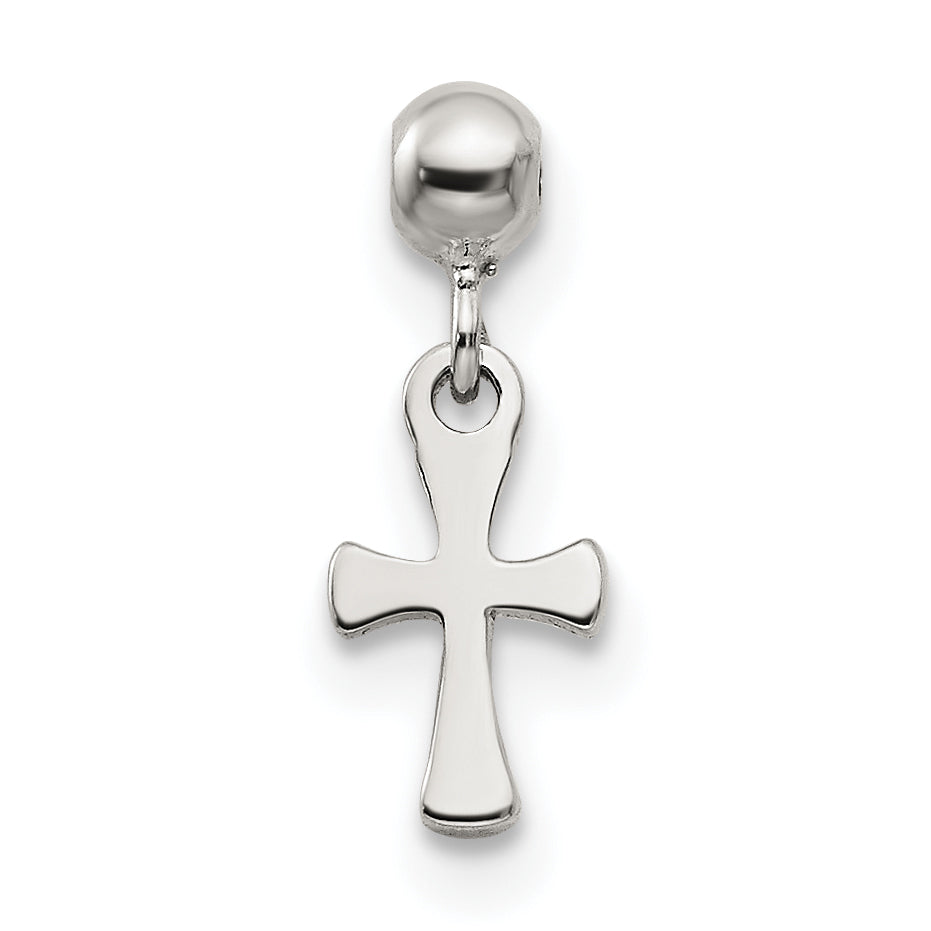 Sterlingsilber Mio Memento Hängend Kreuz Charm