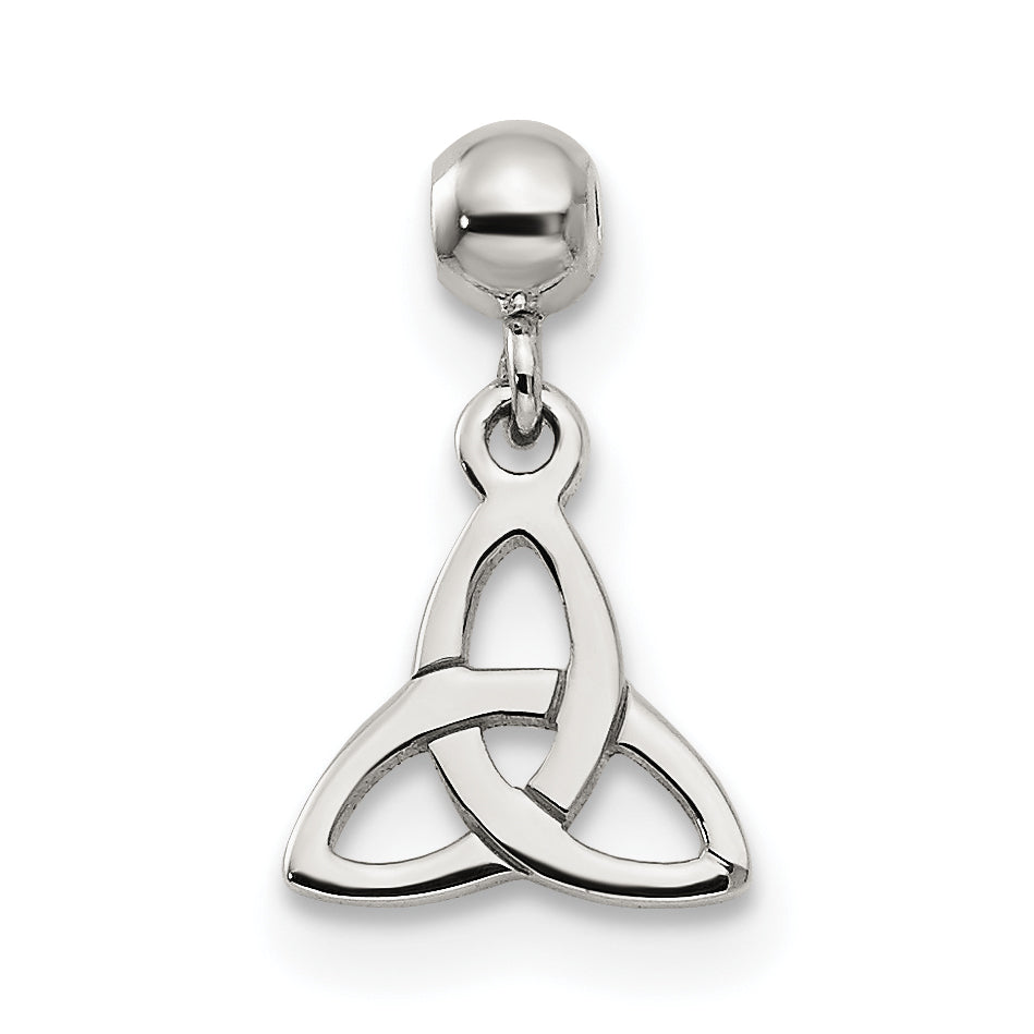 Sterlingsilber Mio Memento Hängend Dreifaltigkeit Knoten Charm