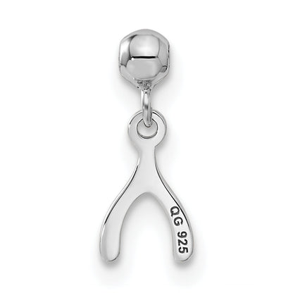 Sterlingsilber Mio Memento Hängend Wunsch Bone Charm
