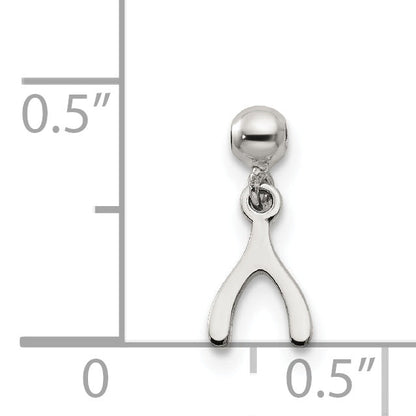 Sterlingsilber Mio Memento Hängend Wunsch Bone Charm