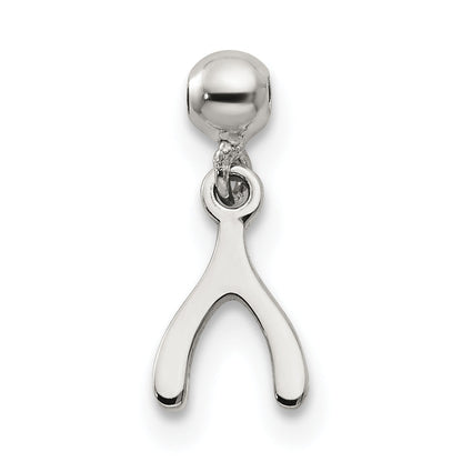 Sterlingsilber Mio Memento Hängend Wunsch Bone Charm