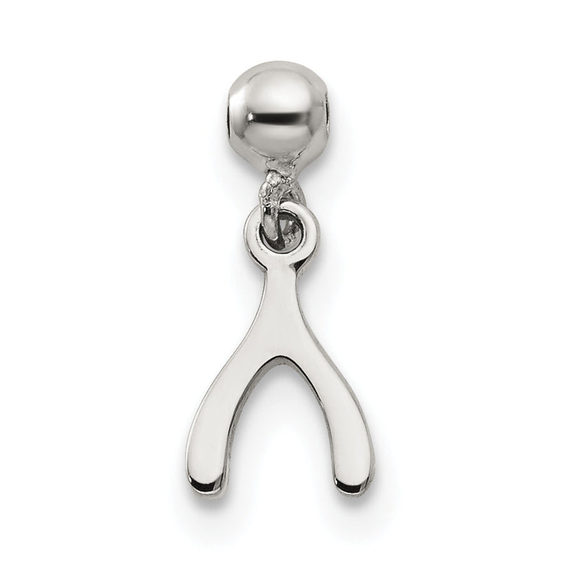 Sterlingsilber Mio Memento Hängend Wunsch Bone Charm